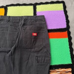Dickies Double knee Carpenter Cargo pants Black mens 34x32
